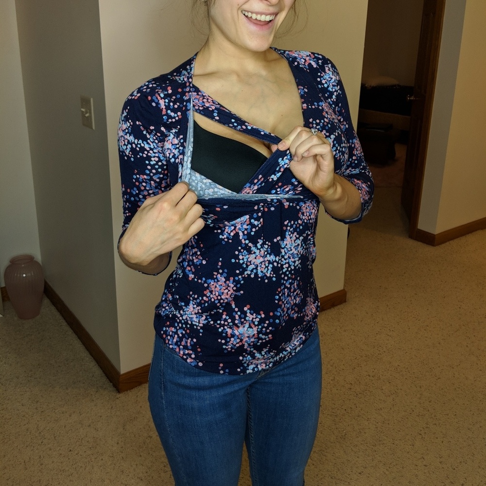 Motherhood maternity nursing shirt